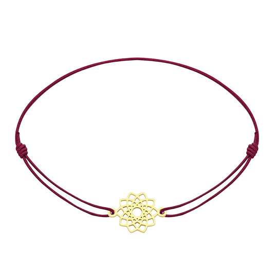 Armband - "little companion“ - vergoldet - Blüte