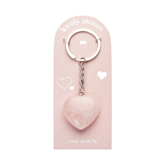 Schlüsselanhänger - "lovely stones" - Rosenquarz