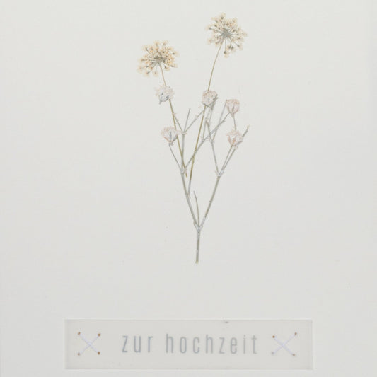 Blumengruß Glückwunschkarte "Zur Hochzeit" - Räder