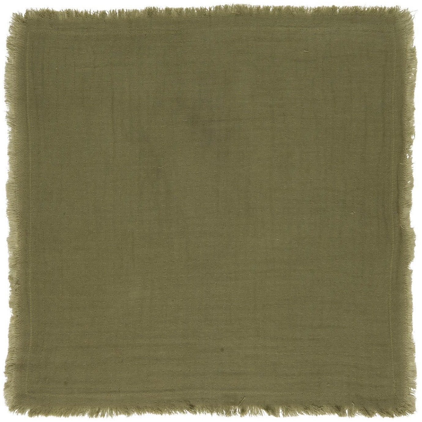 Stoffserviette doppelt gewebt dusty chalk green - Ib Laursen