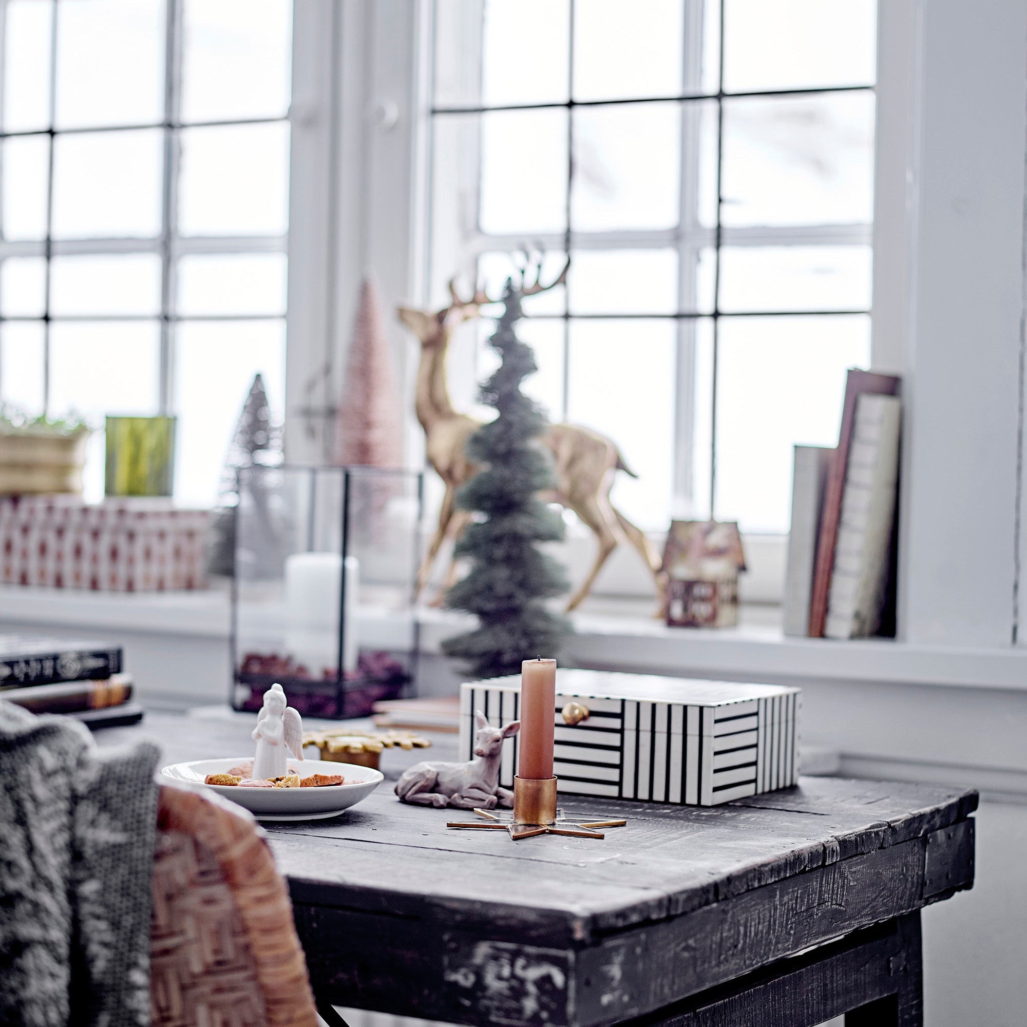 Filula Teelichthalter schwarz groß - Bloomingville