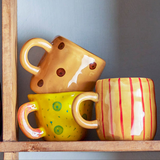 Nini Tasse gelb mit Punkten - Bloomingville