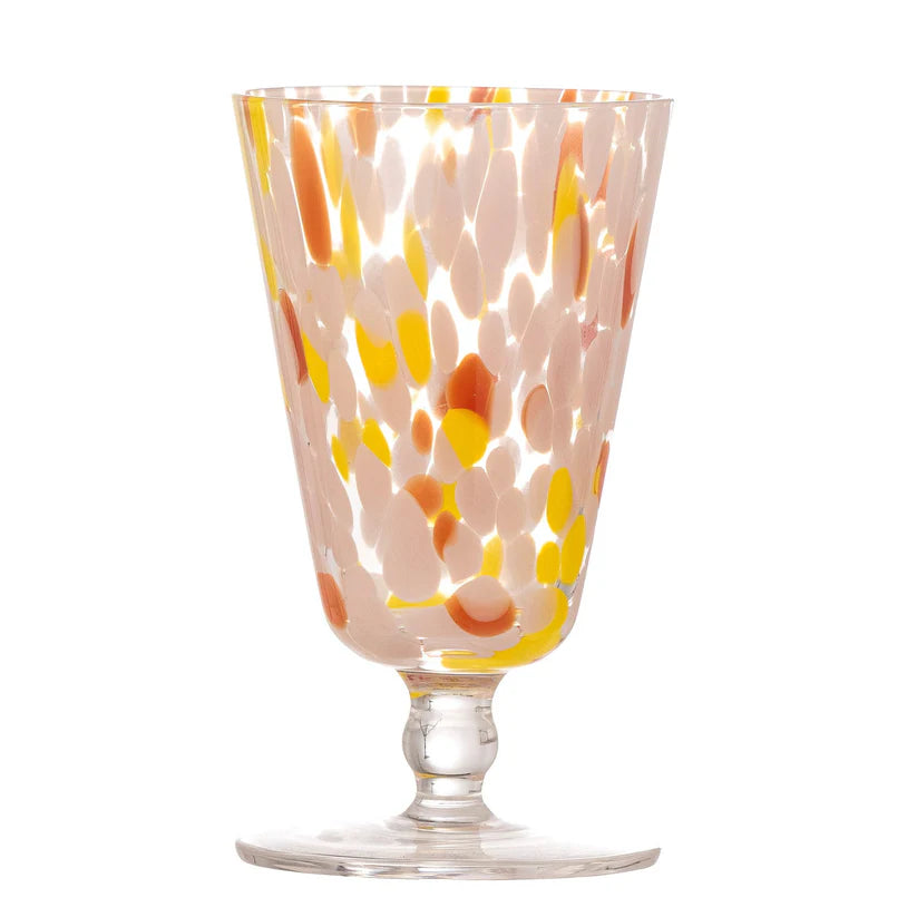 Vase Embla Grün & 2 Weingläser Lilya - Bloomingville