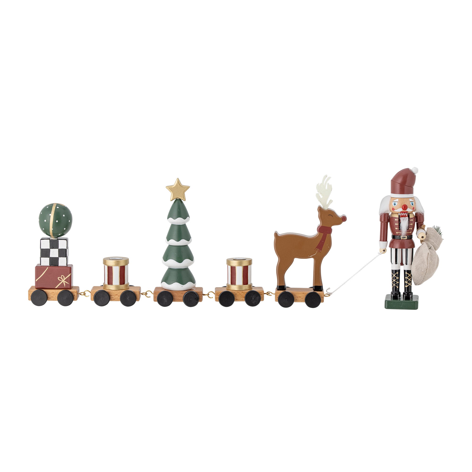 Vadim Deko Weihnachtsmann Zug grün - Bloomingville