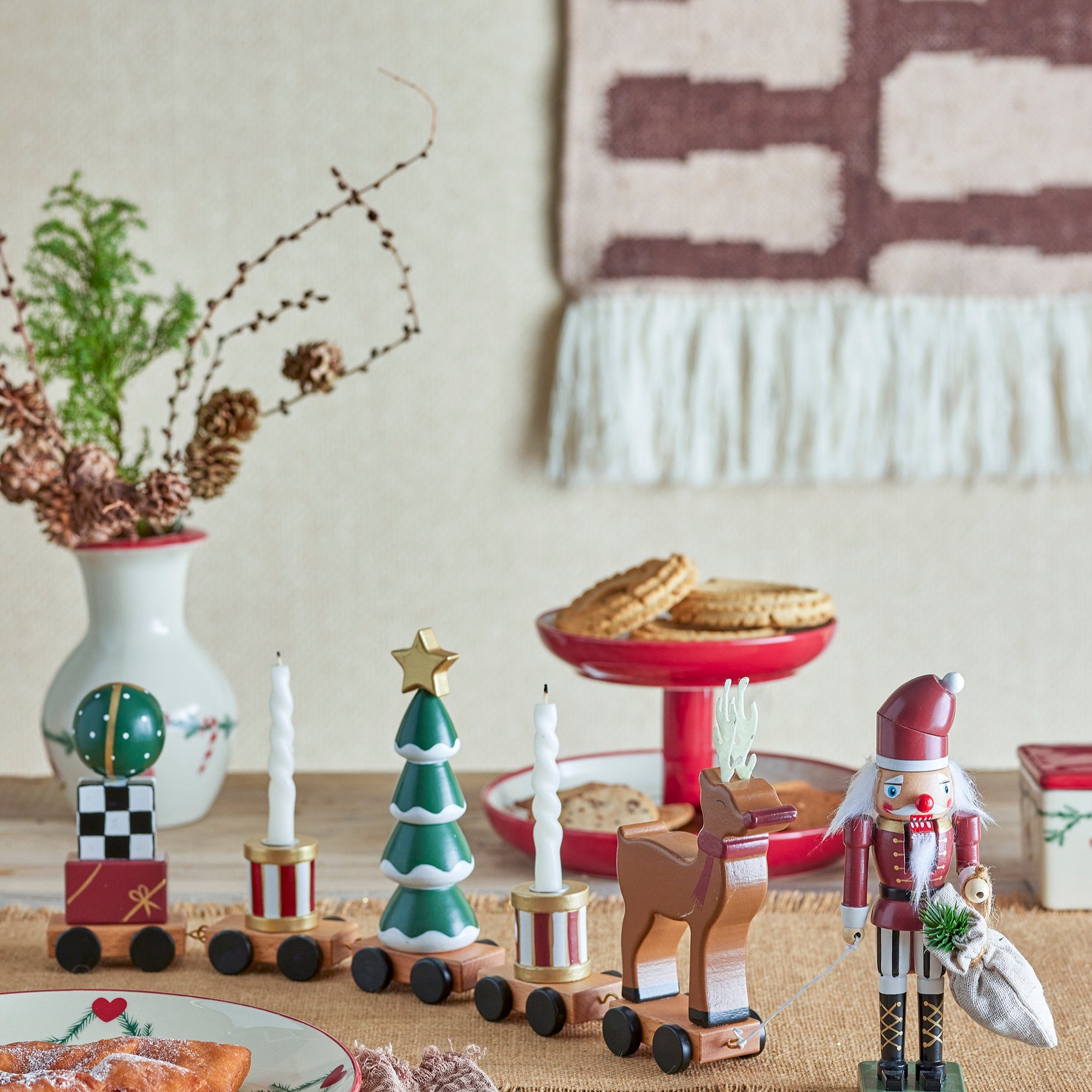 Vadim Deko Weihnachtsmann Zug grün - Bloomingville