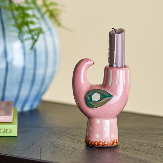 Vögelchen Set aus Vase, Kerzenhalter & Decke - Blooimgville