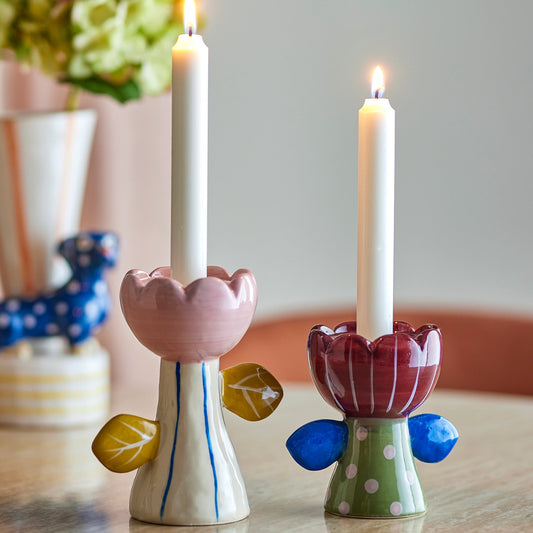 Florita Votive & Candle Holder bunt 2 Stück - Bloomingville