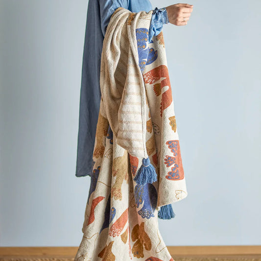 Vase Trudy & Decke mit Vögelchen - Bloomingville