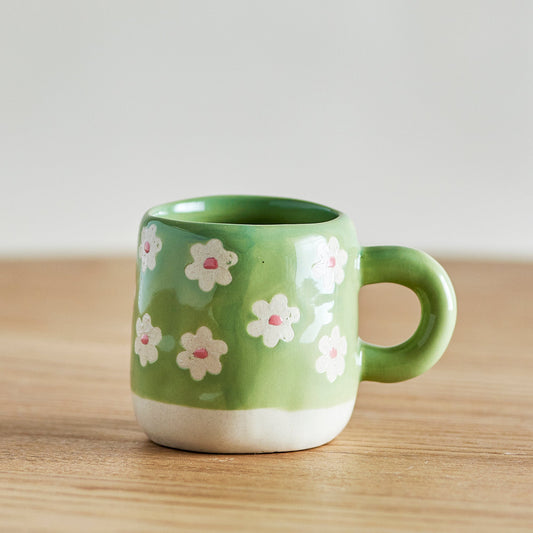 Millie Tasse rosa & grün - Bloomingville