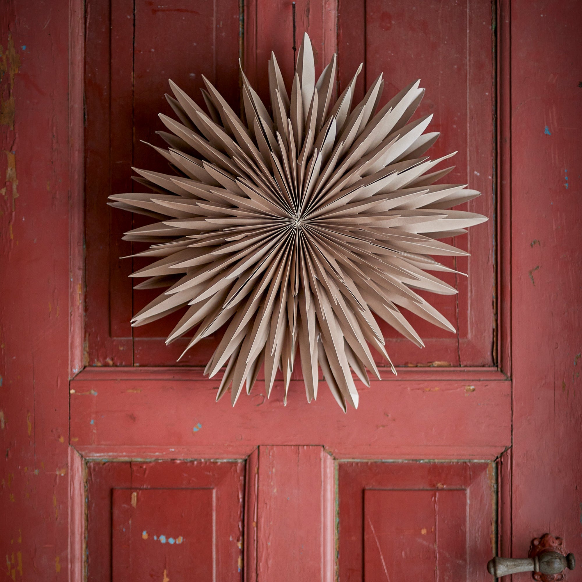 Elijas Stern mit LED Licht braun - Bloomingville