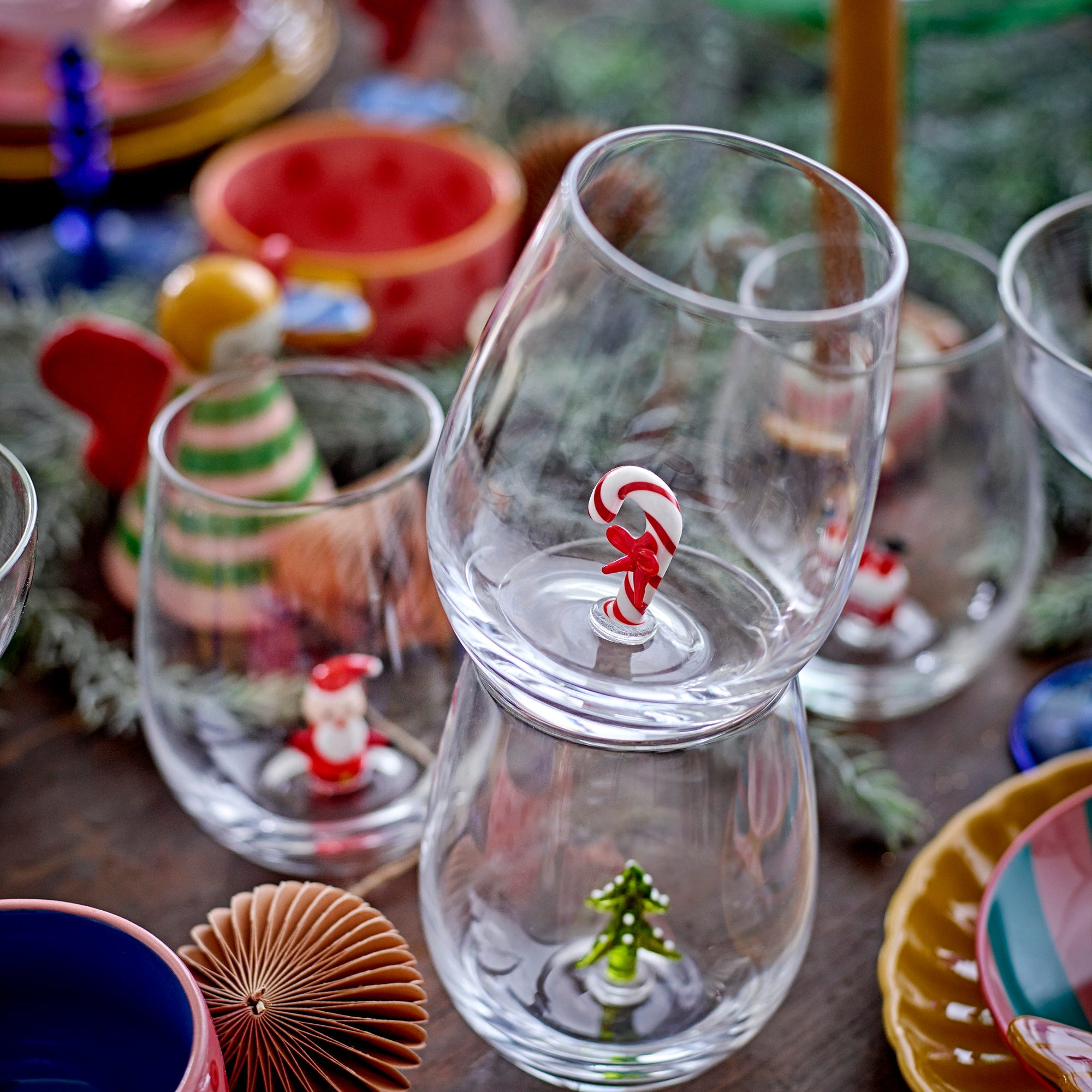 Misa Trinkglas Weihnachten "Weihnachtsmann" - Bloomingville