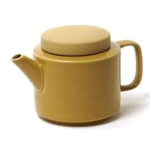 Teekanne S 500 ml glänzend mit mattem senfgelben Deckel - Kinta