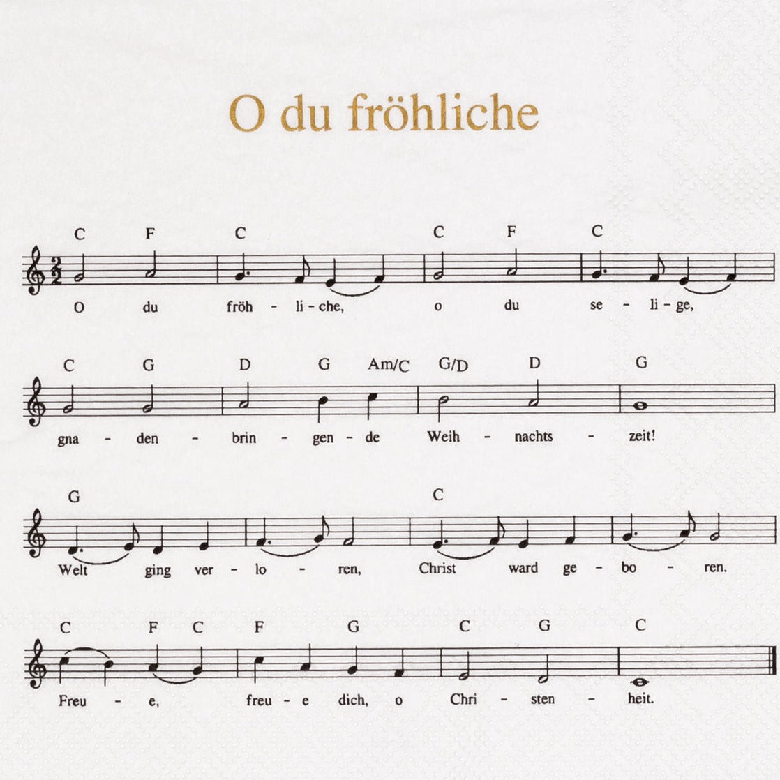 Servietten "Oh du fröhliche" - Räder
