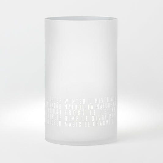 Winterzauber Windlicht "Winter" dreisprachig - Räder