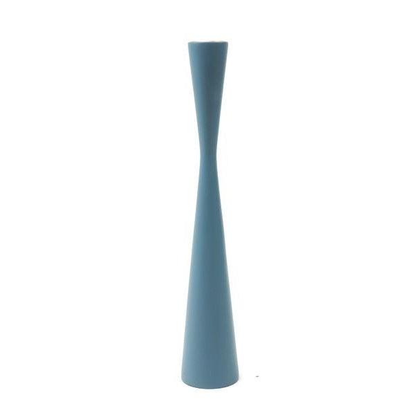 Kerzenhalter wood sandglass airforce blue 30 cm - Kinta