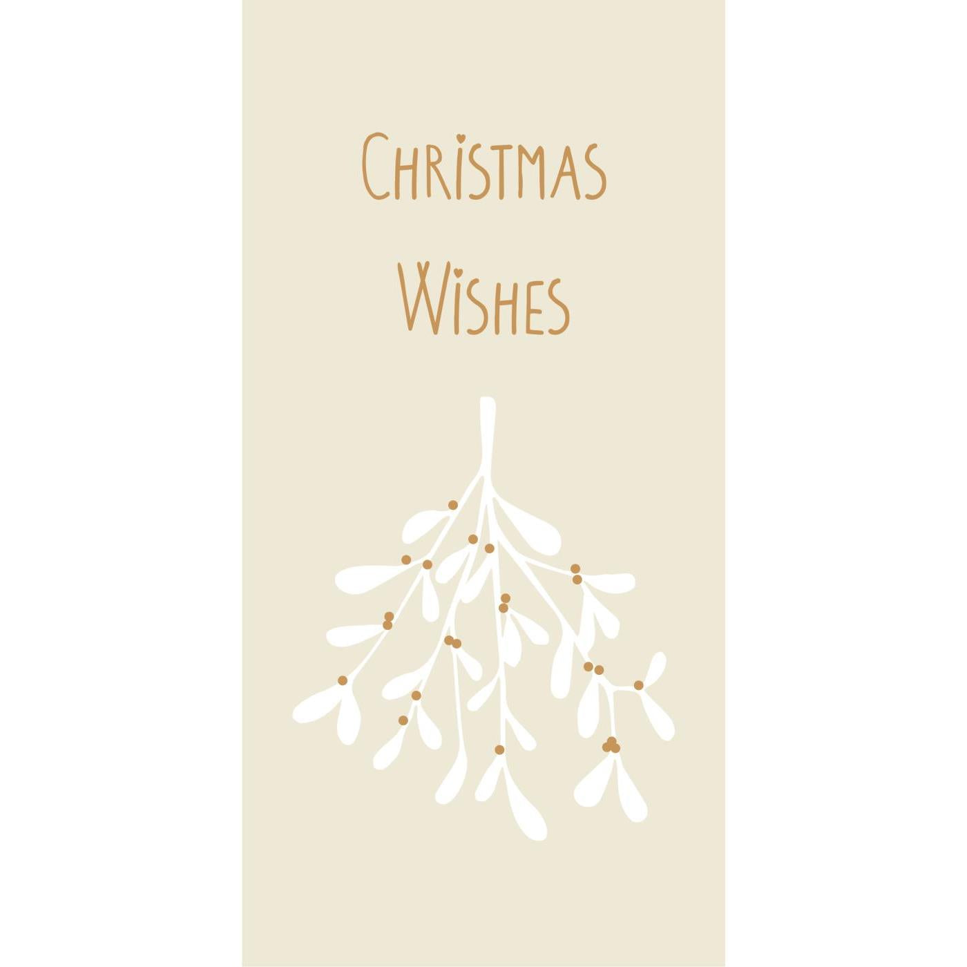 Servietten mit Mistelzweig Christmas wishes - Ib Laursen