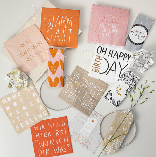 Servietten "Wünsch dir was" - Räder