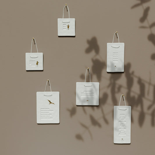 Poesiefliese "Komm Tag heute sind wir wunderschön" - Räder