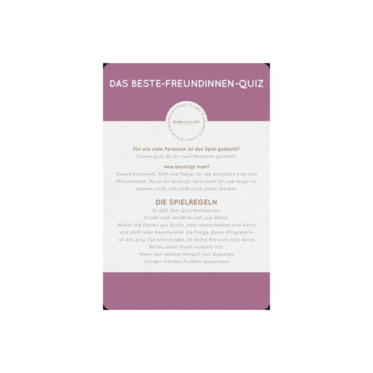 Erzähl mal! Das Beste-Freundinnen-Quiz - Elma van Vliet