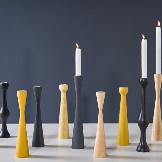 Kerzenhalter wood sandglass antracit 30 cm - Kinta