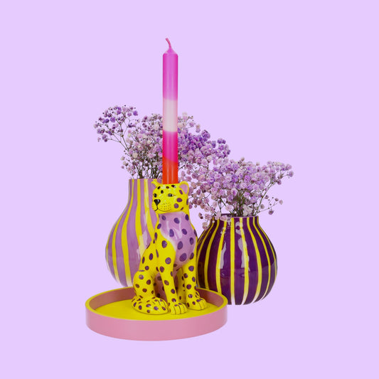 Artisan Vase lila/ gelb - Giftcompany