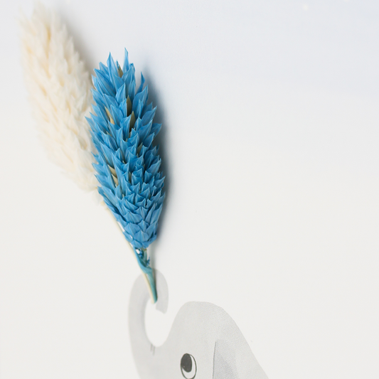 Applikations - Doppelkarte "Alles Liebe zur Geburt" blau