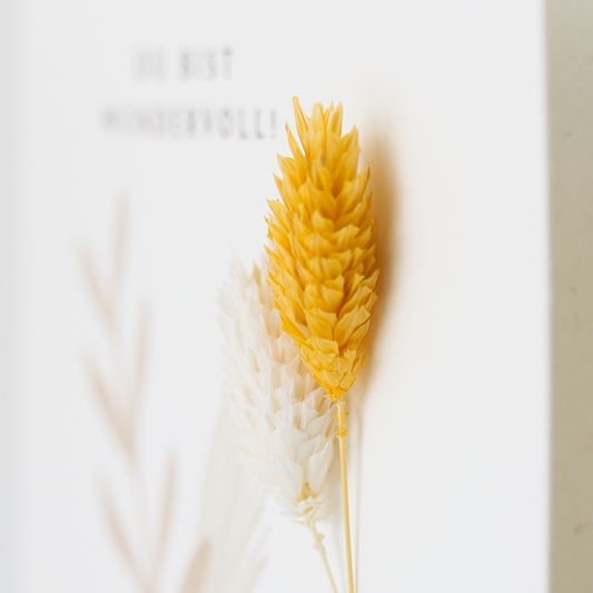 Applikations - Doppelkarte "Du bist wundervoll"