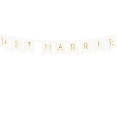 Girlande "just married" clean chic