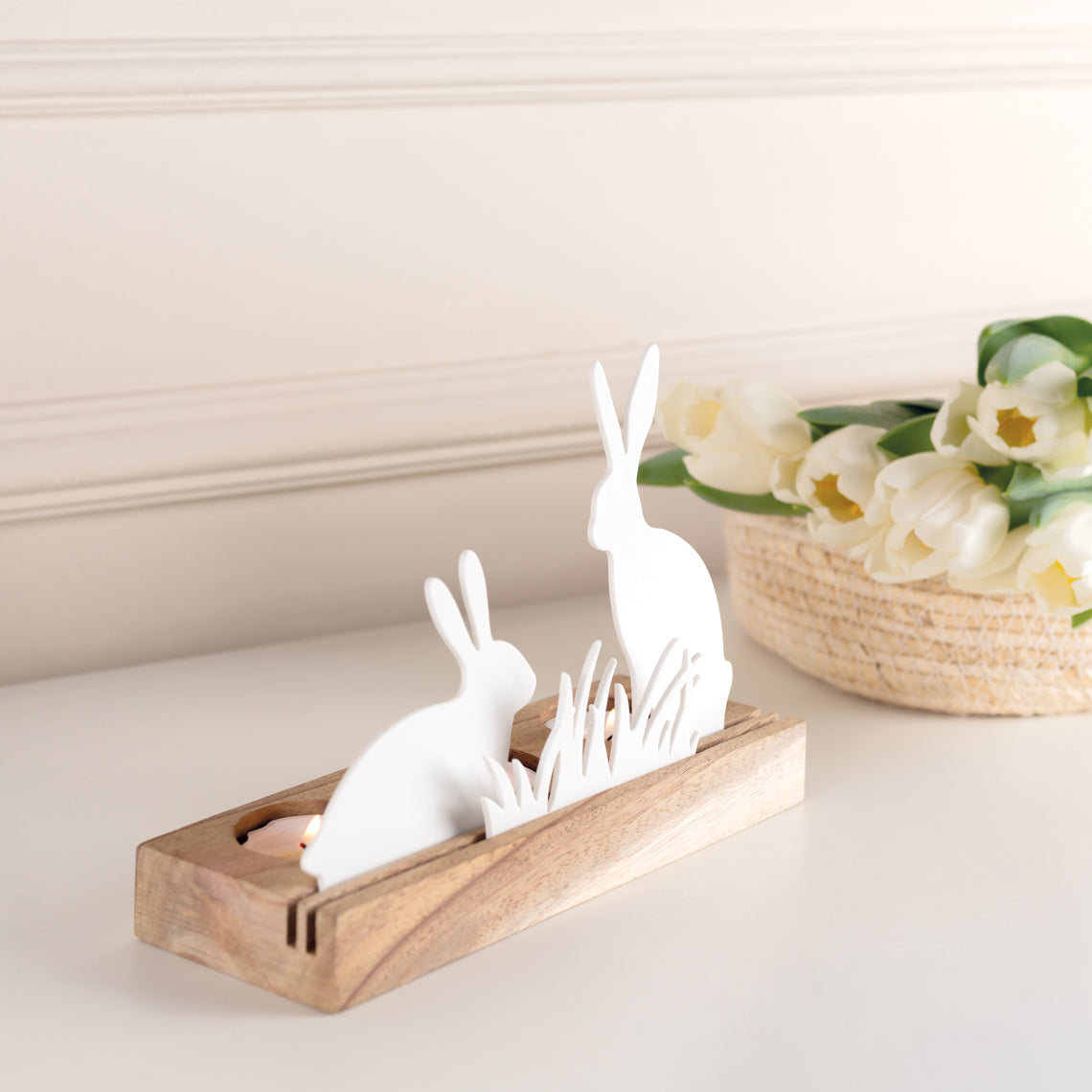 Ostern Lichtobjekt "Hasenwiese" - Räder