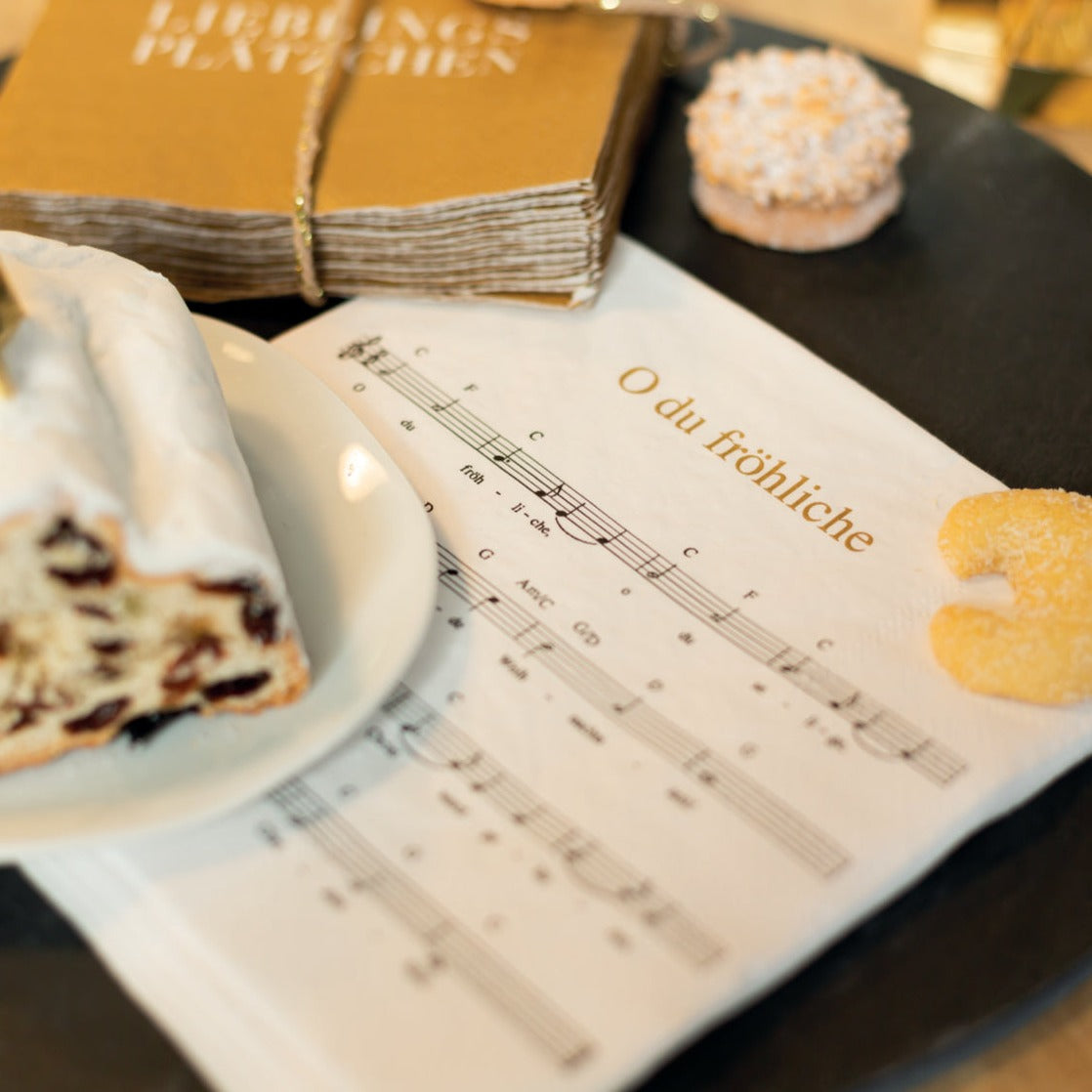 Servietten "Oh du fröhliche" - Räder