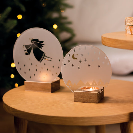 Glaspoesie "Häuser" - Räder