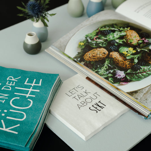 Serviette "Getanzt wird in der Küche" - Räder