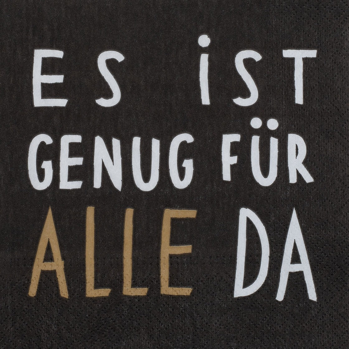 Servietten "Es ist genug für alle da" - Räder
