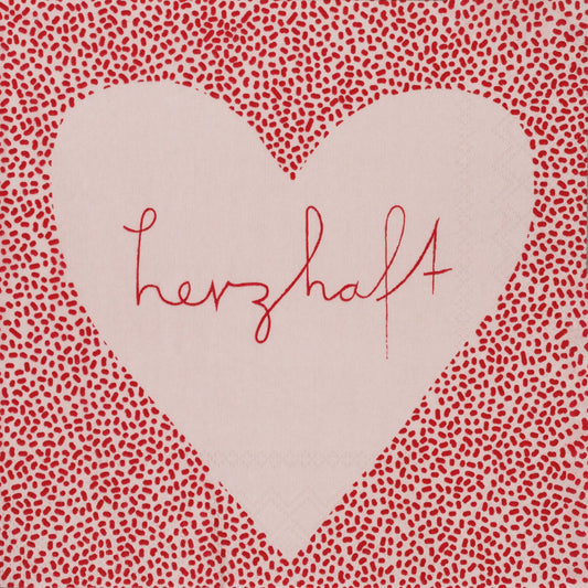 Serviette "Herzhaft" - Räder