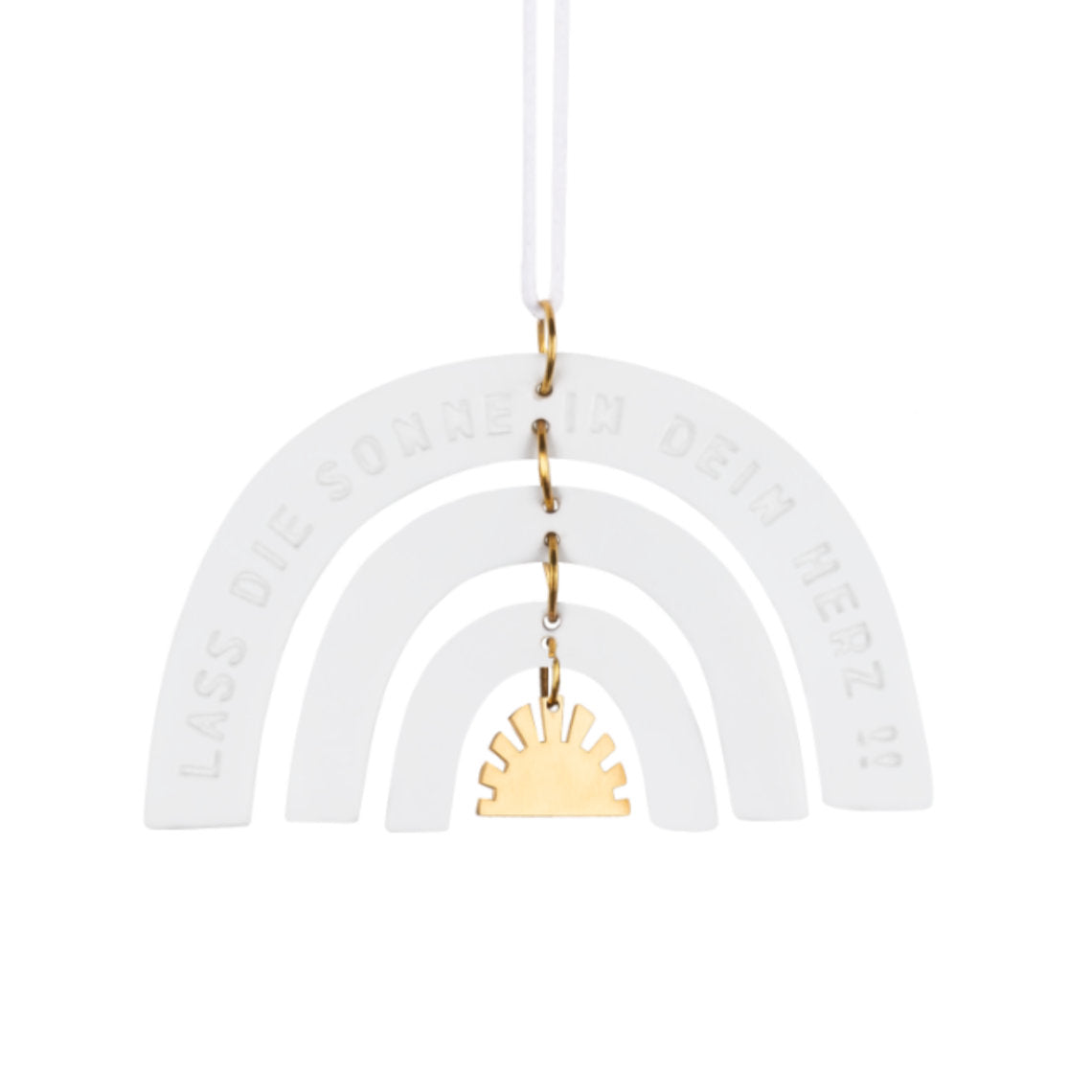 Kleiner Regenbogen Sonne "In dein Herz" - Räder