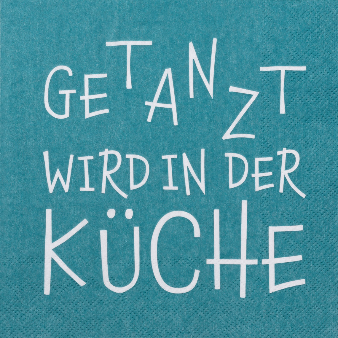 Serviette "Getanzt wird in der Küche" - Räder