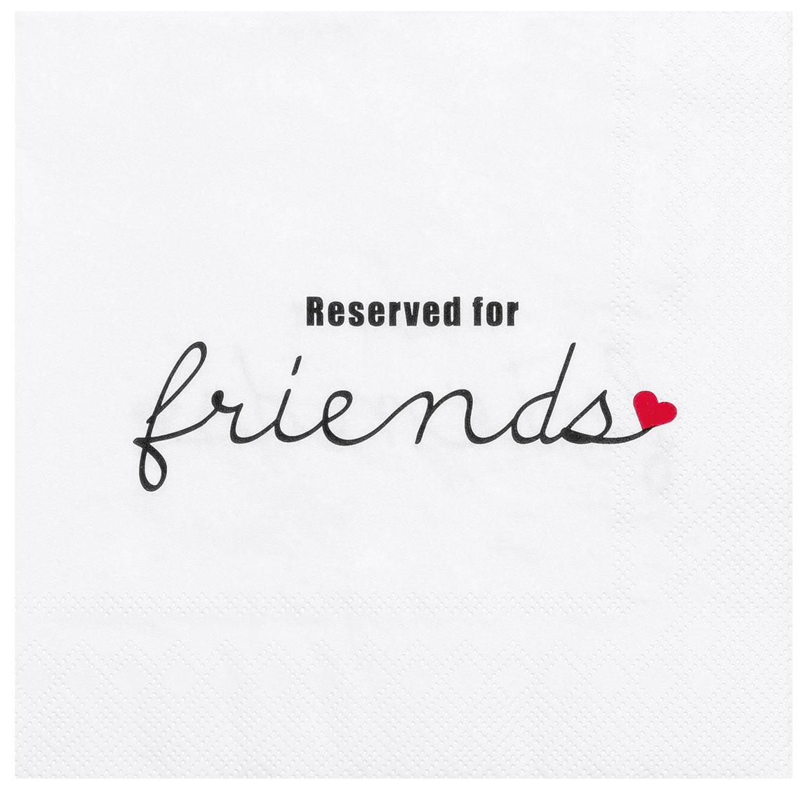 Lunchservietten "Reserved for friends" - Räder