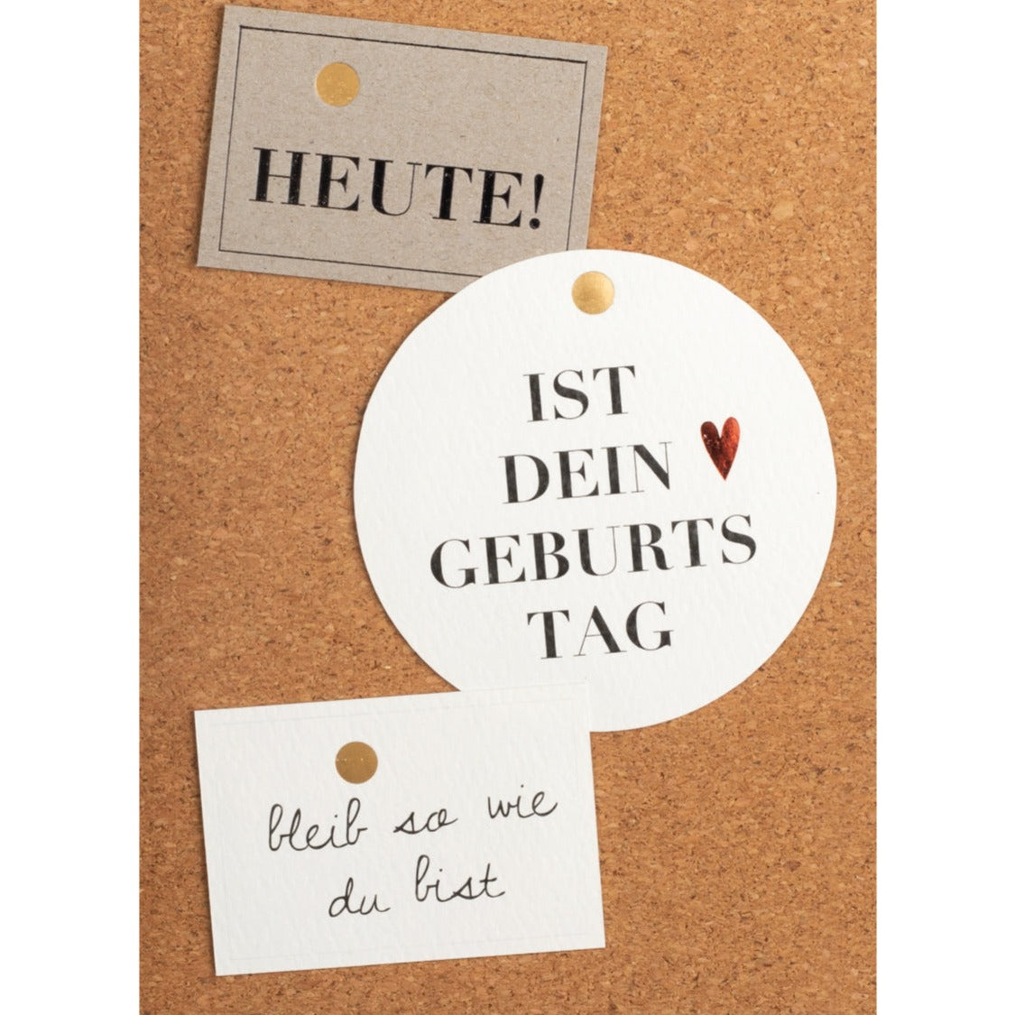 Korkkarte "Heute ist dein Geburtstag" - Räder