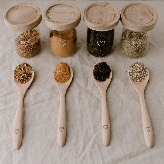 Mini Vorratsglas Herz - Eulenschnitt