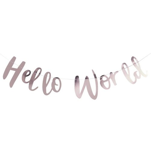 Girlande "Hello World"