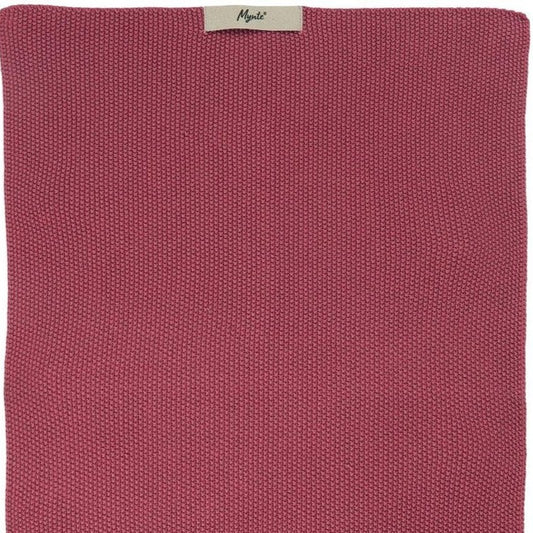 Handtuch Mynte blackberry parfait gestrickt - Ib Laursen