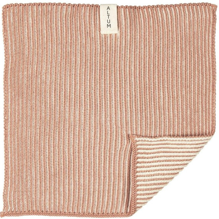 Waschlappen Altum gestrickt Rosé - Ib Laursen
