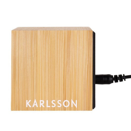 Wecker Mini Cube bamboo - Karlsson