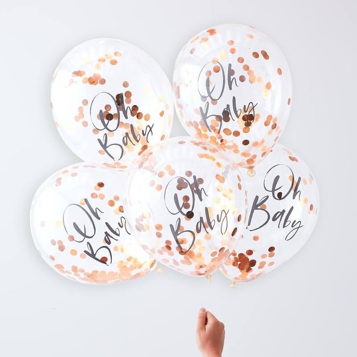Ballons "Oh Baby" 5 Stück