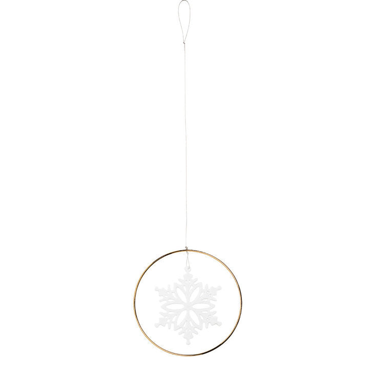 Schneekristall Ornament "gold" - Räder