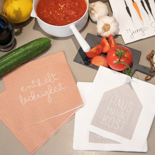 Servietten "Hausmannskost" - Räder