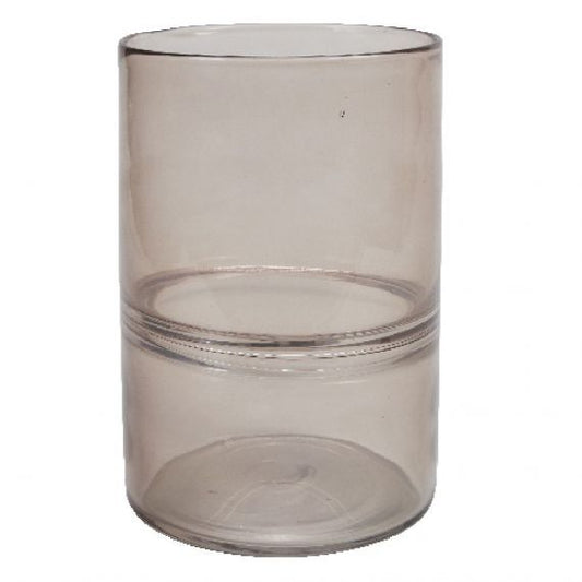 Vase Diana Zylinder breit Glas puder - Wittkemper Living