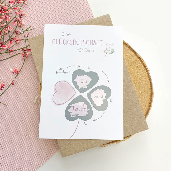 Rubbelkarte „Du wirst Tante“ - Mintkind