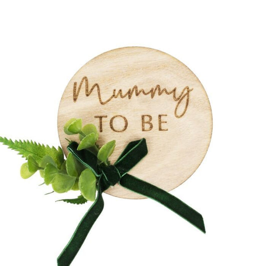 Mummy To Be Button aus Holz