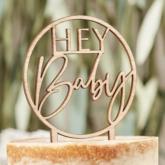 Cake Topper "Hey Baby"